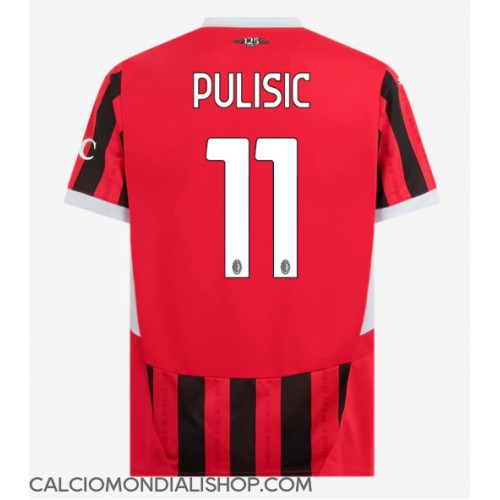 Maglie da calcio AC Milan Christian Pulisic #11 Prima Maglia 2024-25 Manica Corta